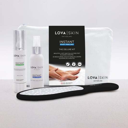 LOVASKIN INSTANT FOOT PEEL Deluxe Kit - WINTER EDITION - 25 applications in a bottle